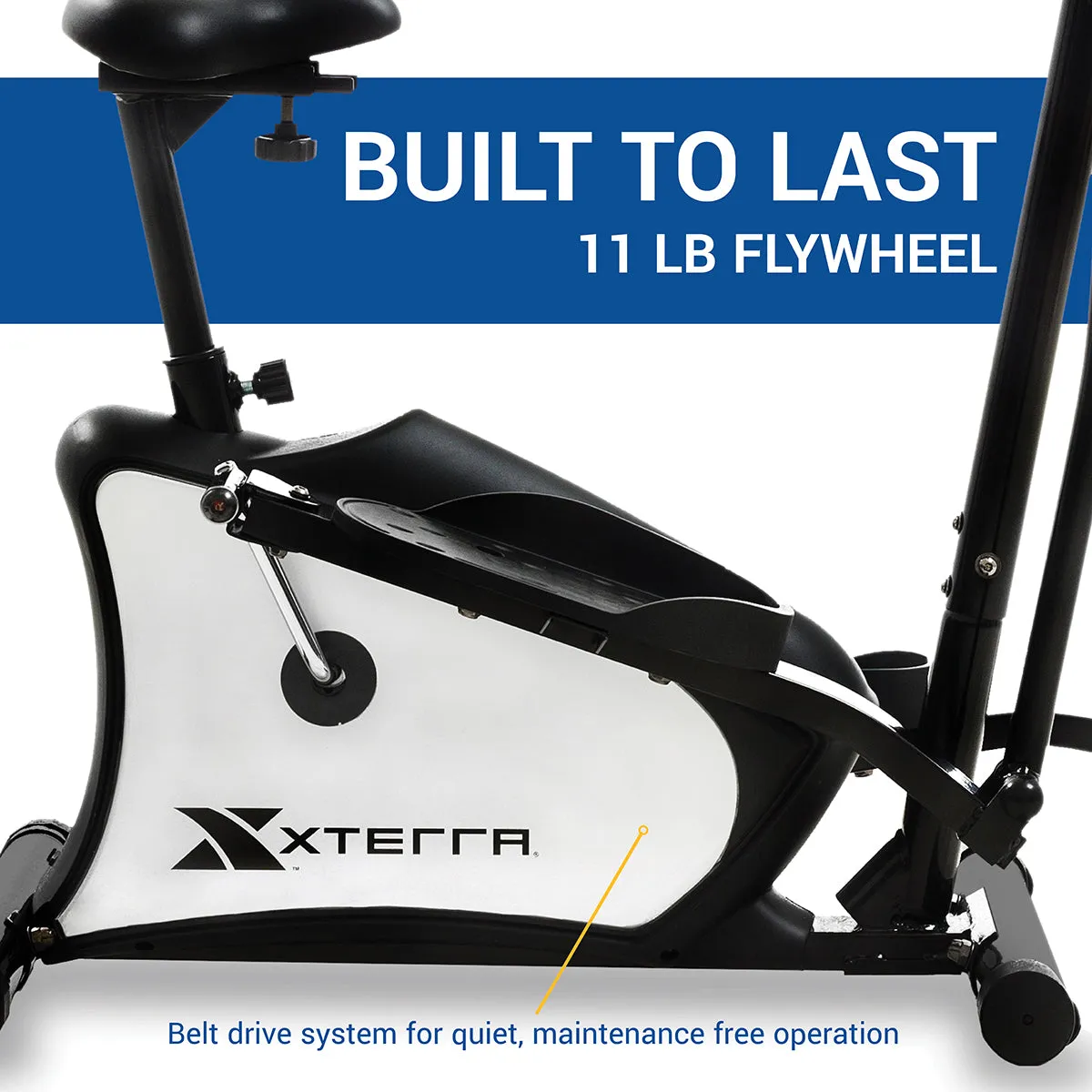 2-in-1 Hybrid Elliptical Upright Bike for Full Body Workout