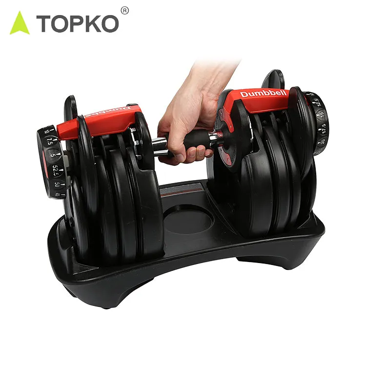 52.5LB Weights Gym Fitness Training Adjustable Dumbbell Set