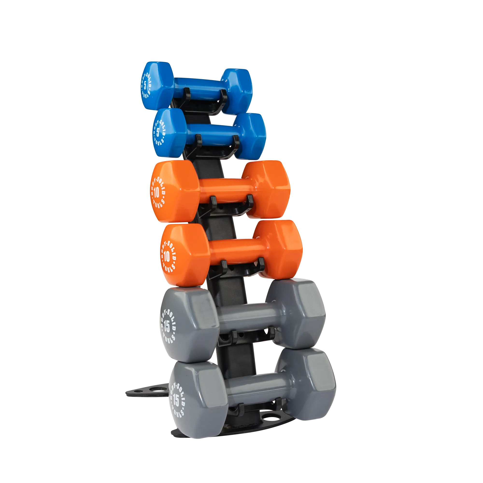 Body-Solid Vinyl Dumbbell Rack GDR10B