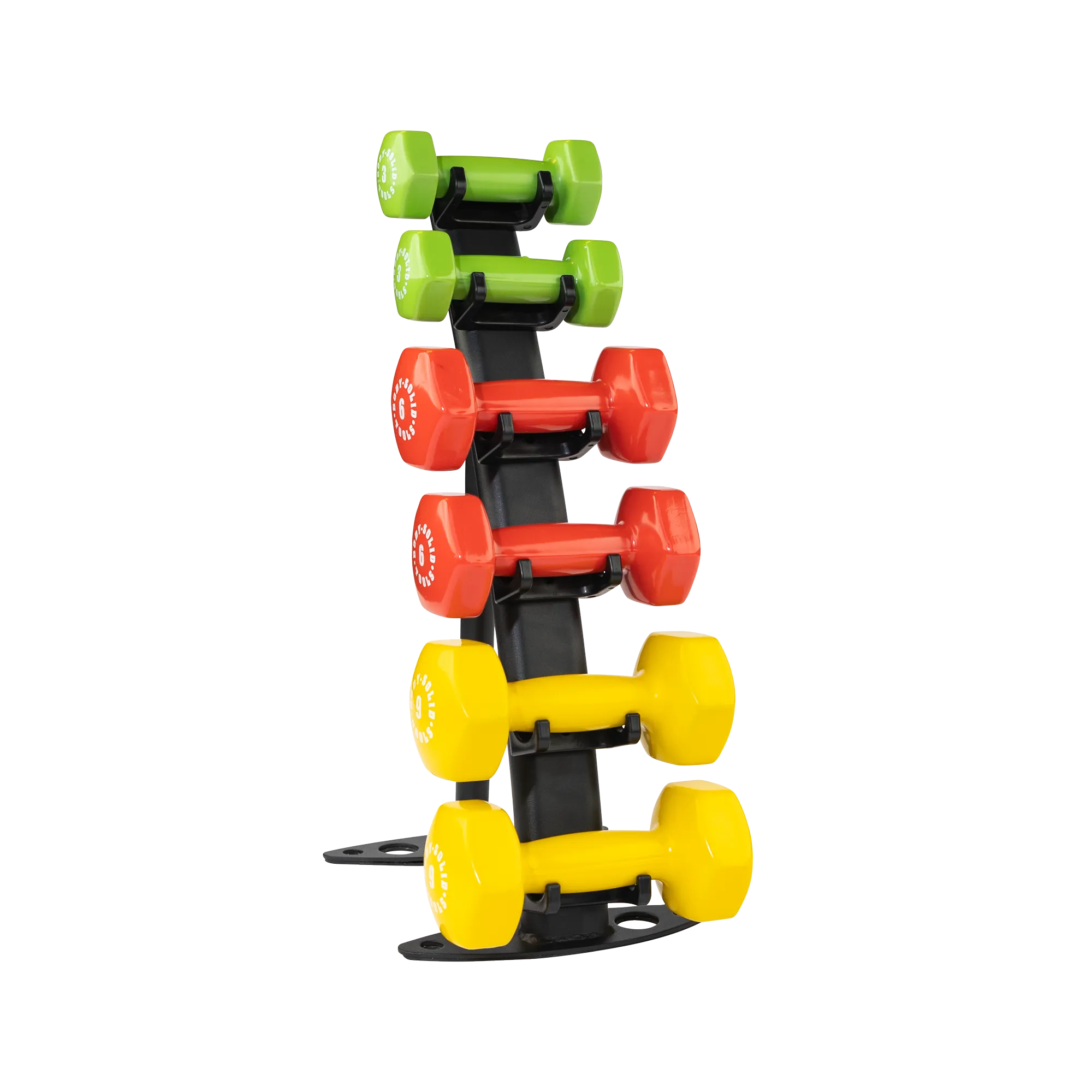 Body-Solid Vinyl Dumbbell Rack GDR10B