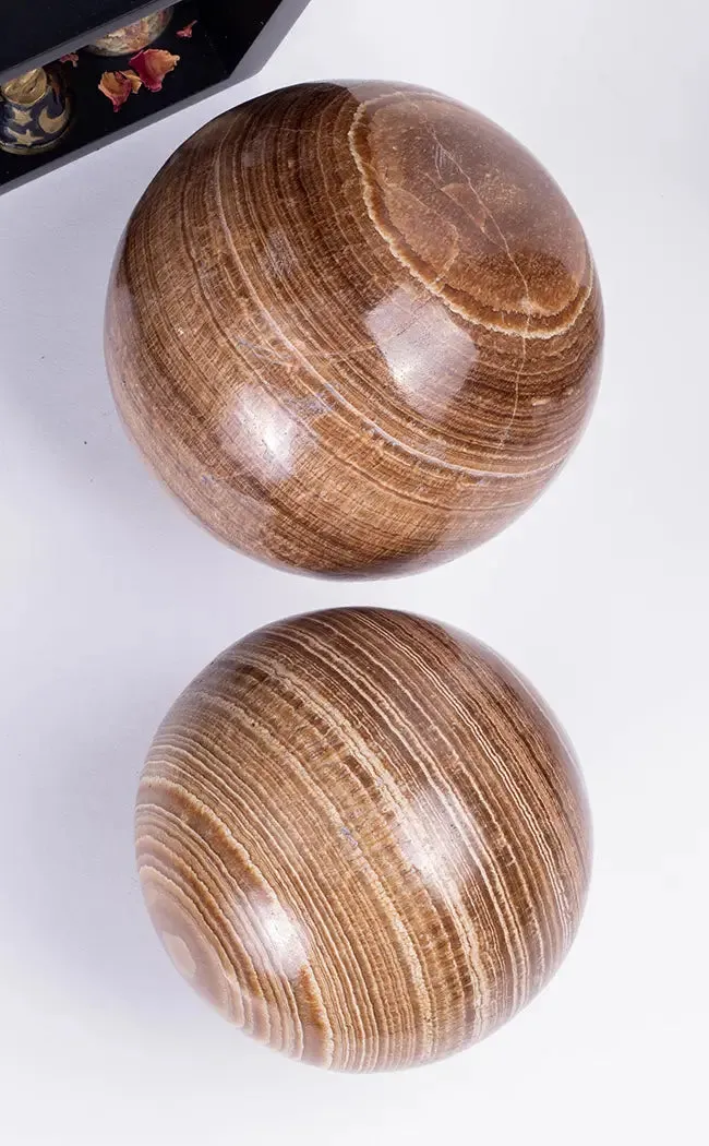 Brown Aragonite Crystal Spheres XXL 2-3KG