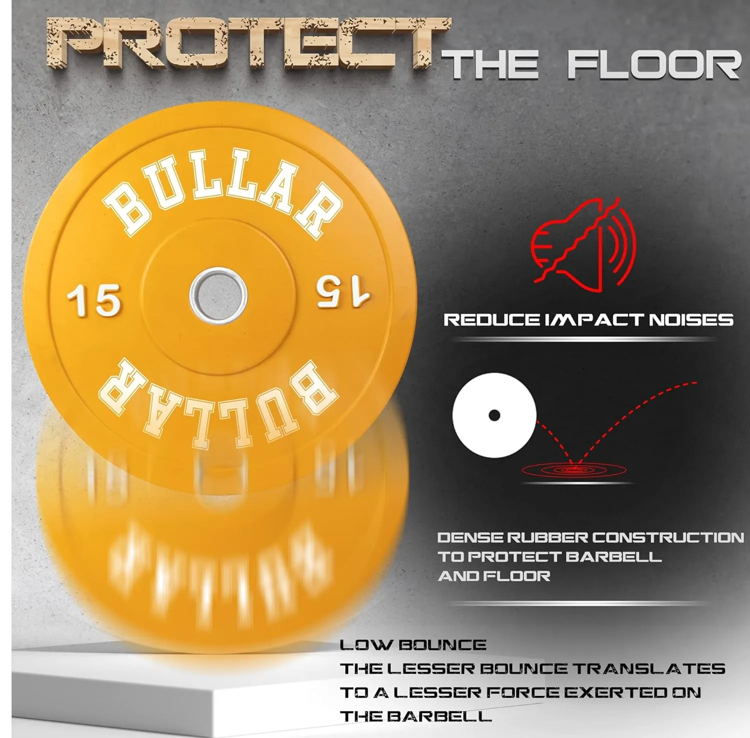 Bumper plates with olympic barbell (120 KG SET(25x2 20x2 10x2 5x2))