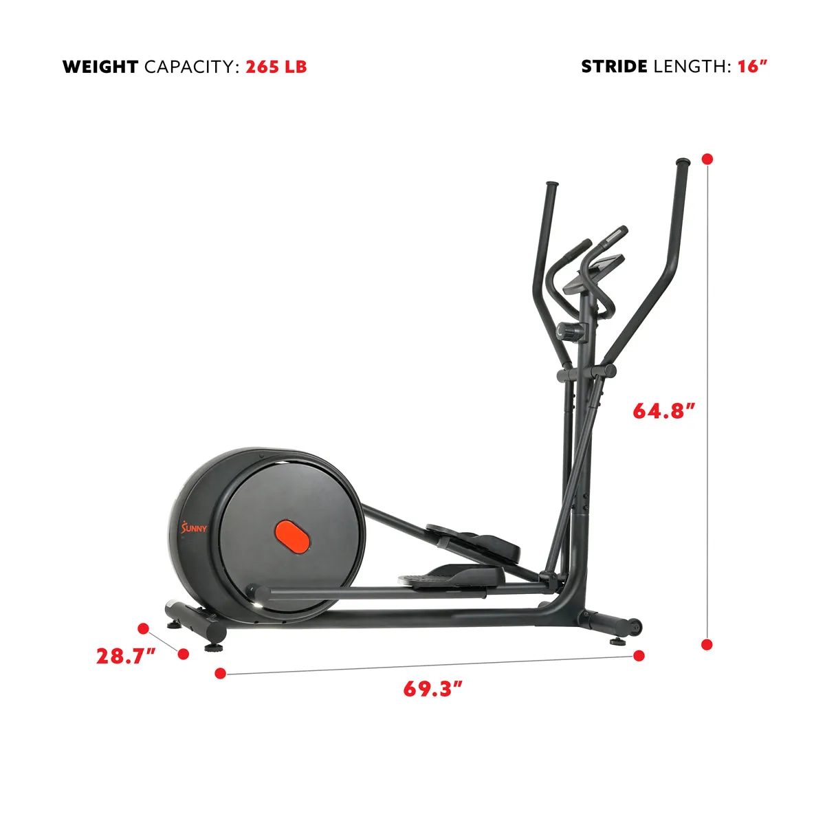 Carbon Pro Elliptical Machine Magnetic Resistance Trainer