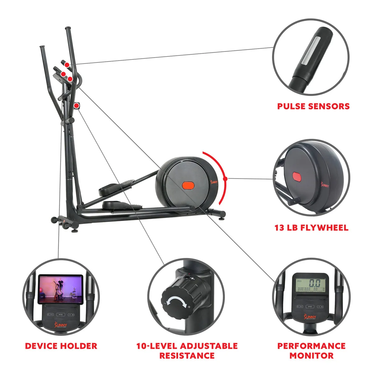 Carbon Pro Elliptical Machine Magnetic Resistance Trainer