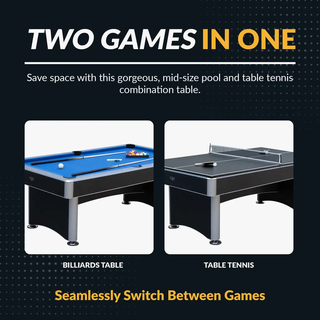 Carmelli Maverick II 7 Ft. Pool Table w/ Table Tennis