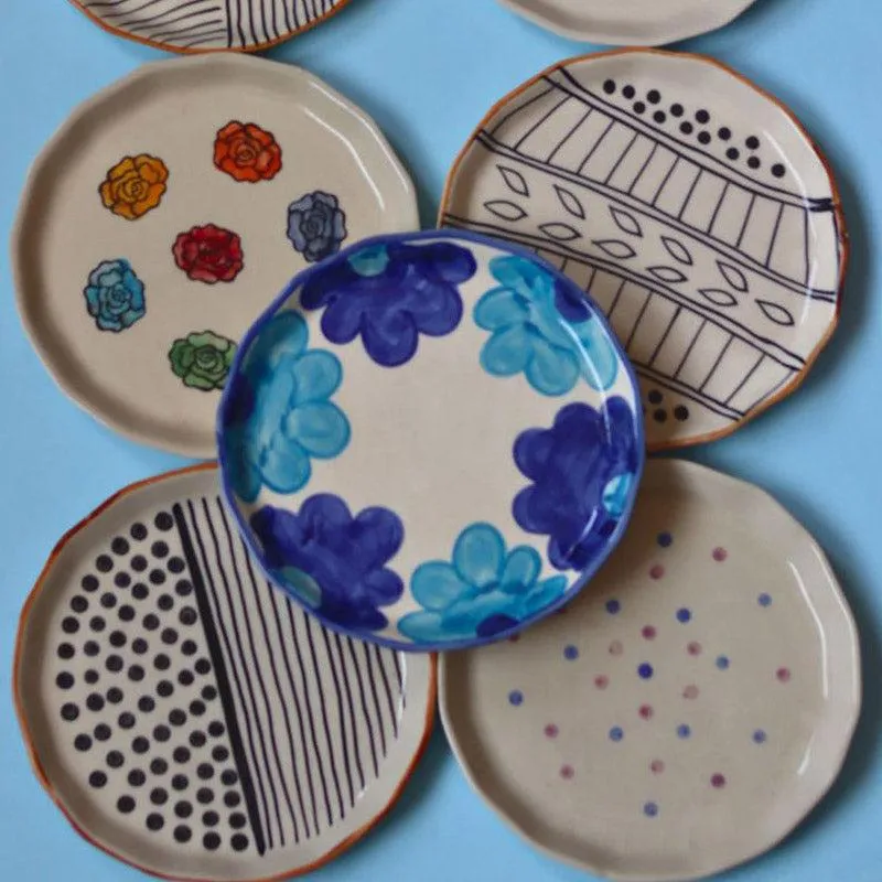 Clarabelle Snack Plate  - Set Of Ten