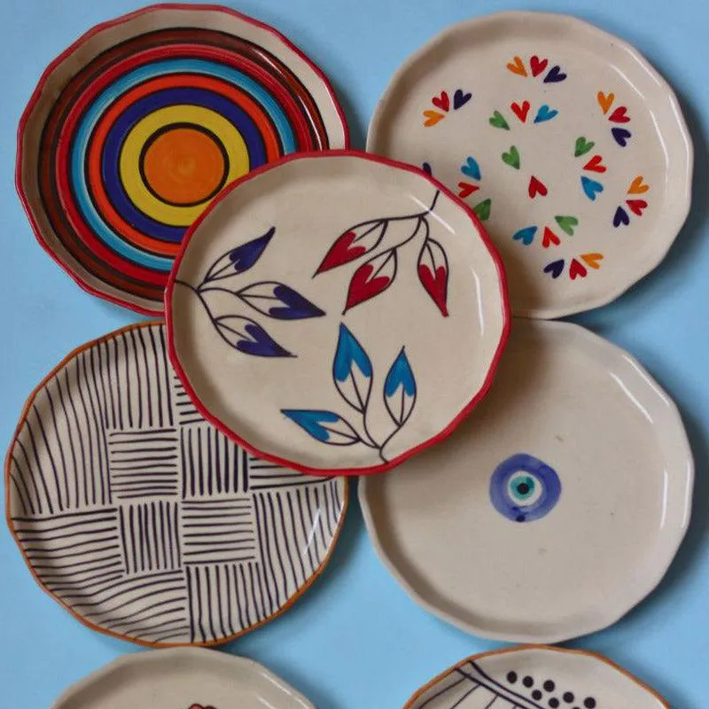 Clarabelle Snack Plate  - Set Of Ten