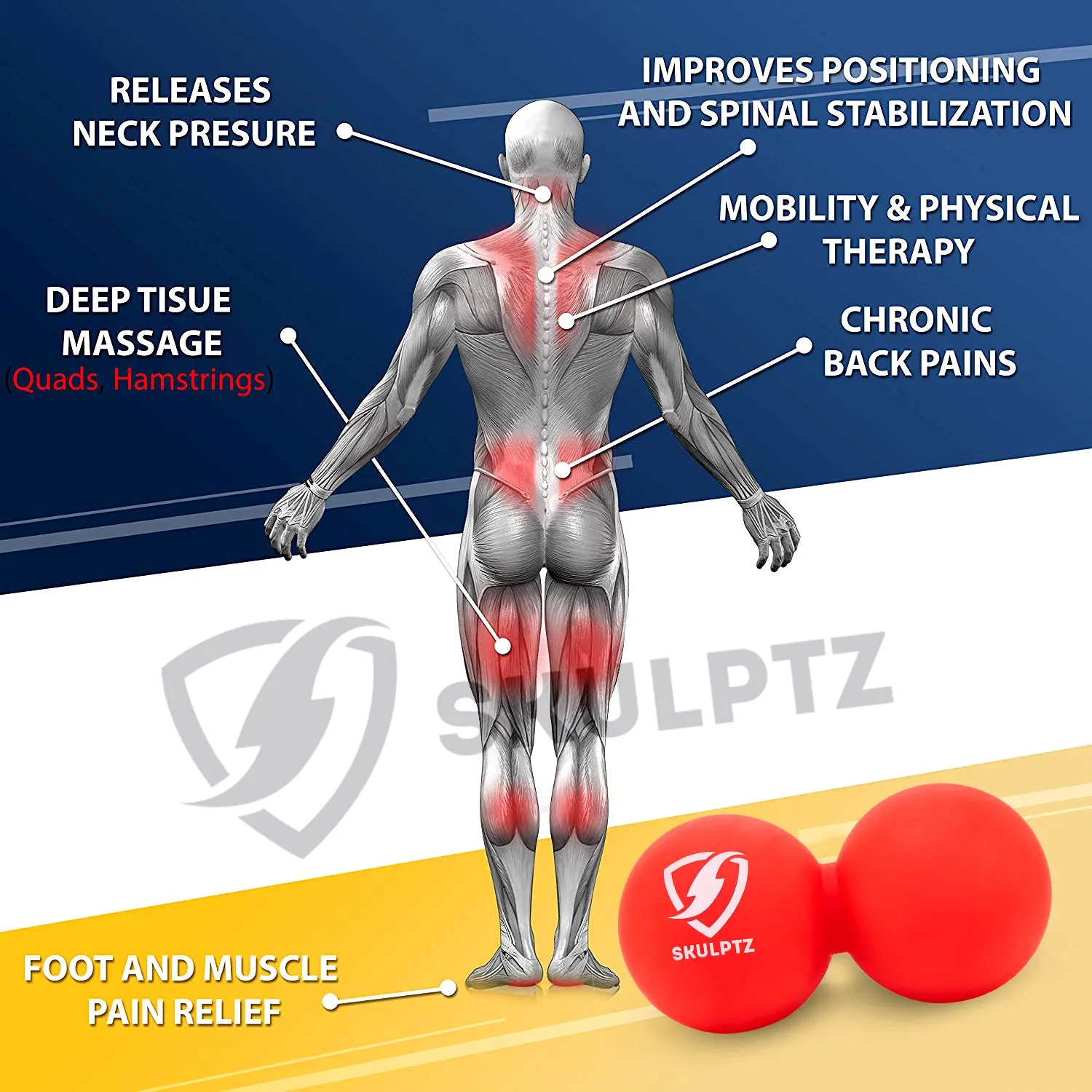 Double Lacrose Peanut Recovery Massage Ball