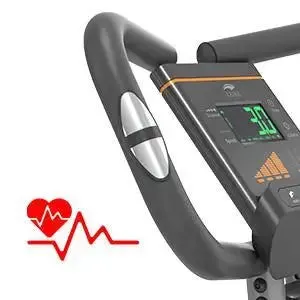 Folding Stationary Bike Recumbent Exercise Bike w/Arm Resistance Bands-Pulse Sensor-LCD Monitor and Easy