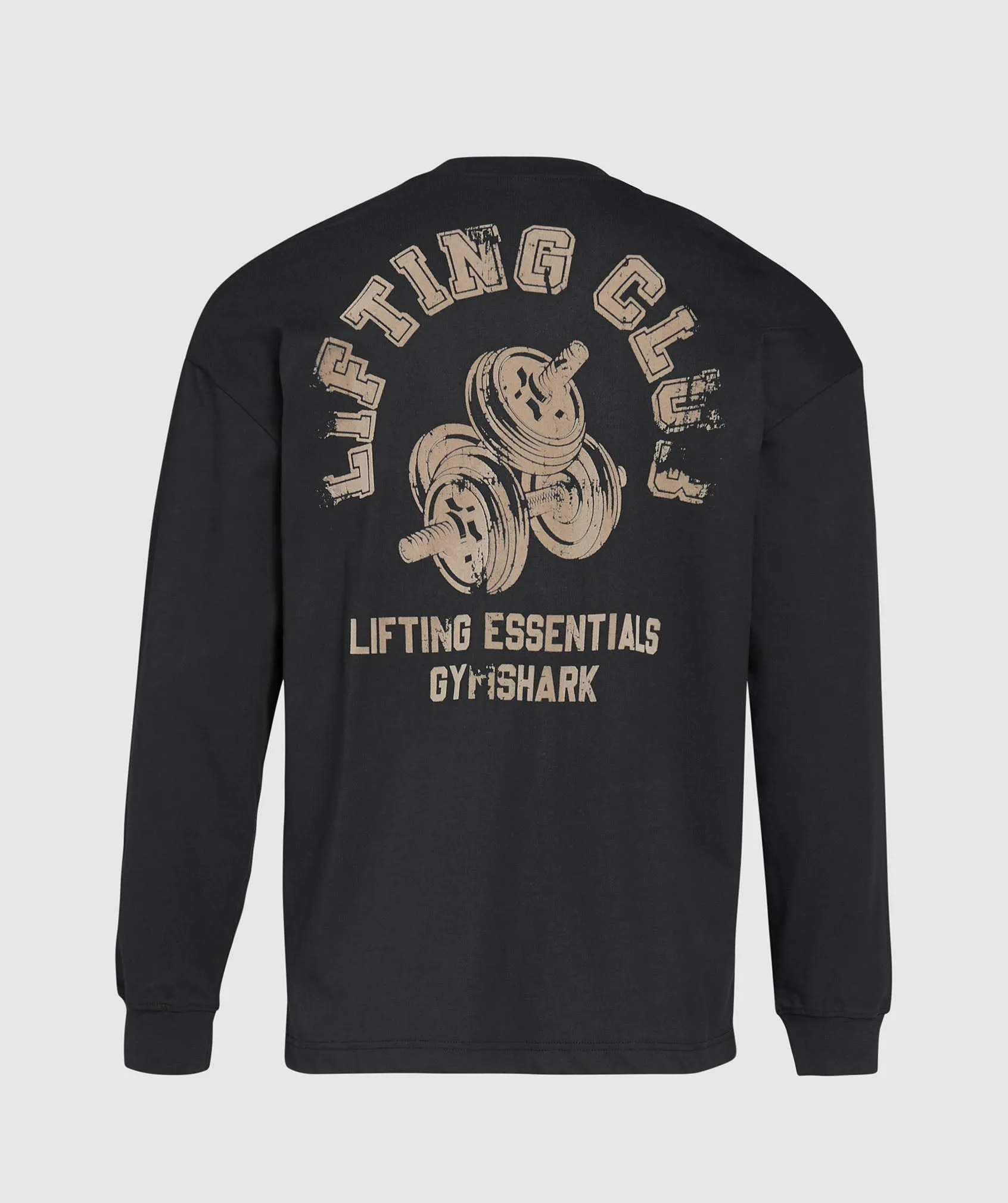 Gymshark Dumbbells Long Sleeve T-Shirt - Black