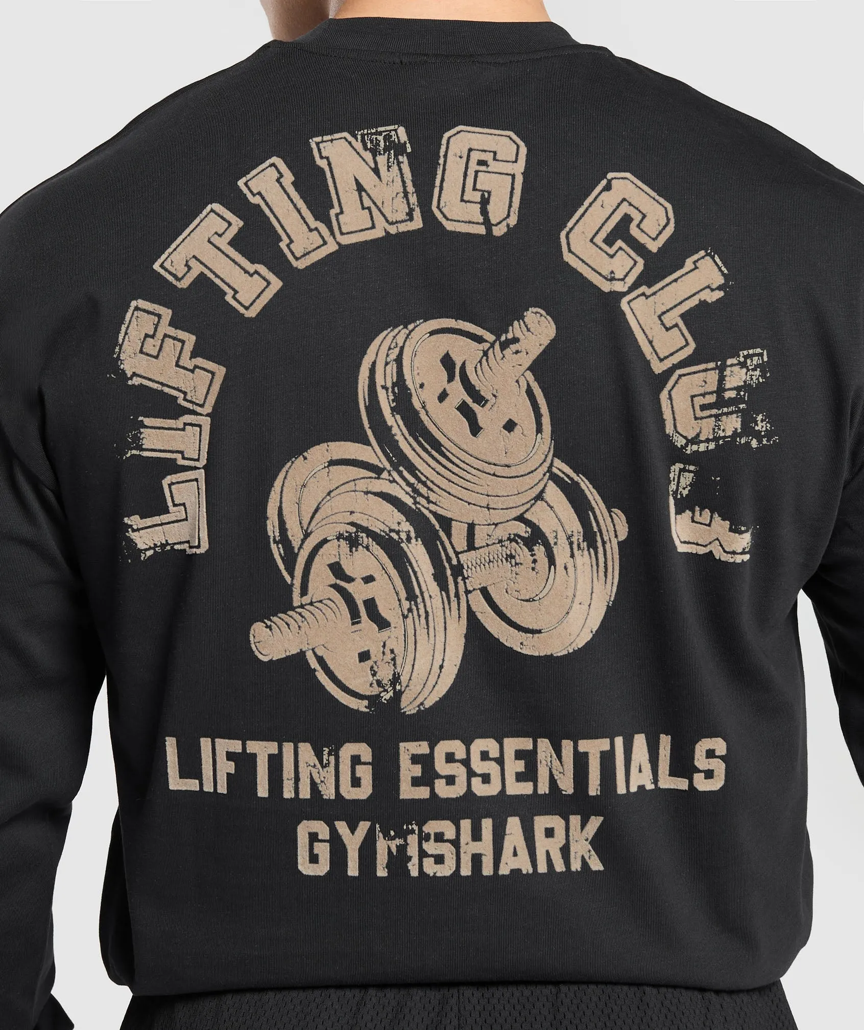 Gymshark Dumbbells Long Sleeve T-Shirt - Black