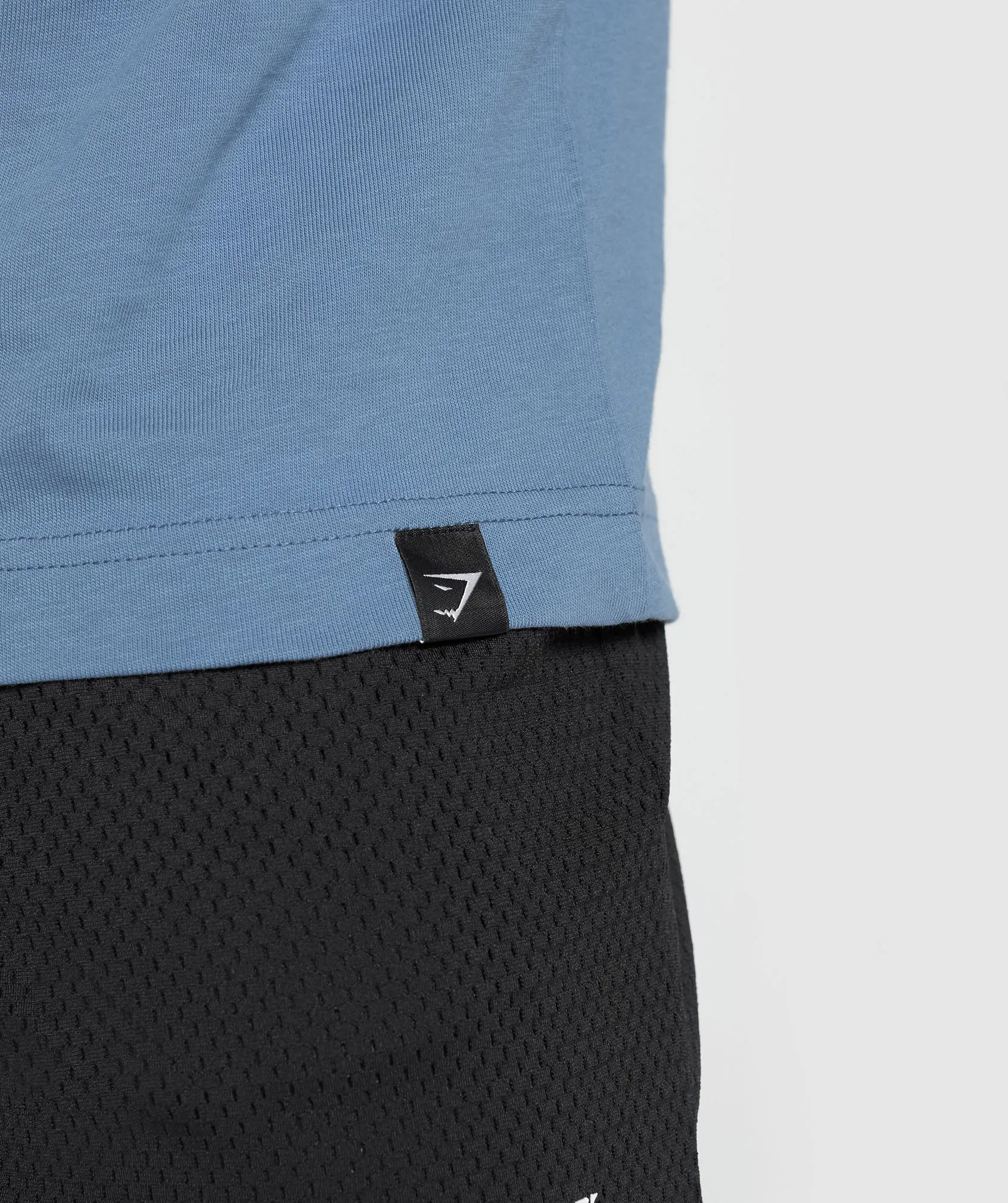 Gymshark Dumbbells Long Sleeve T-Shirt - Faded Blue