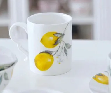 Lemon Ceramic Dinner Plates Irregular Salad Platter