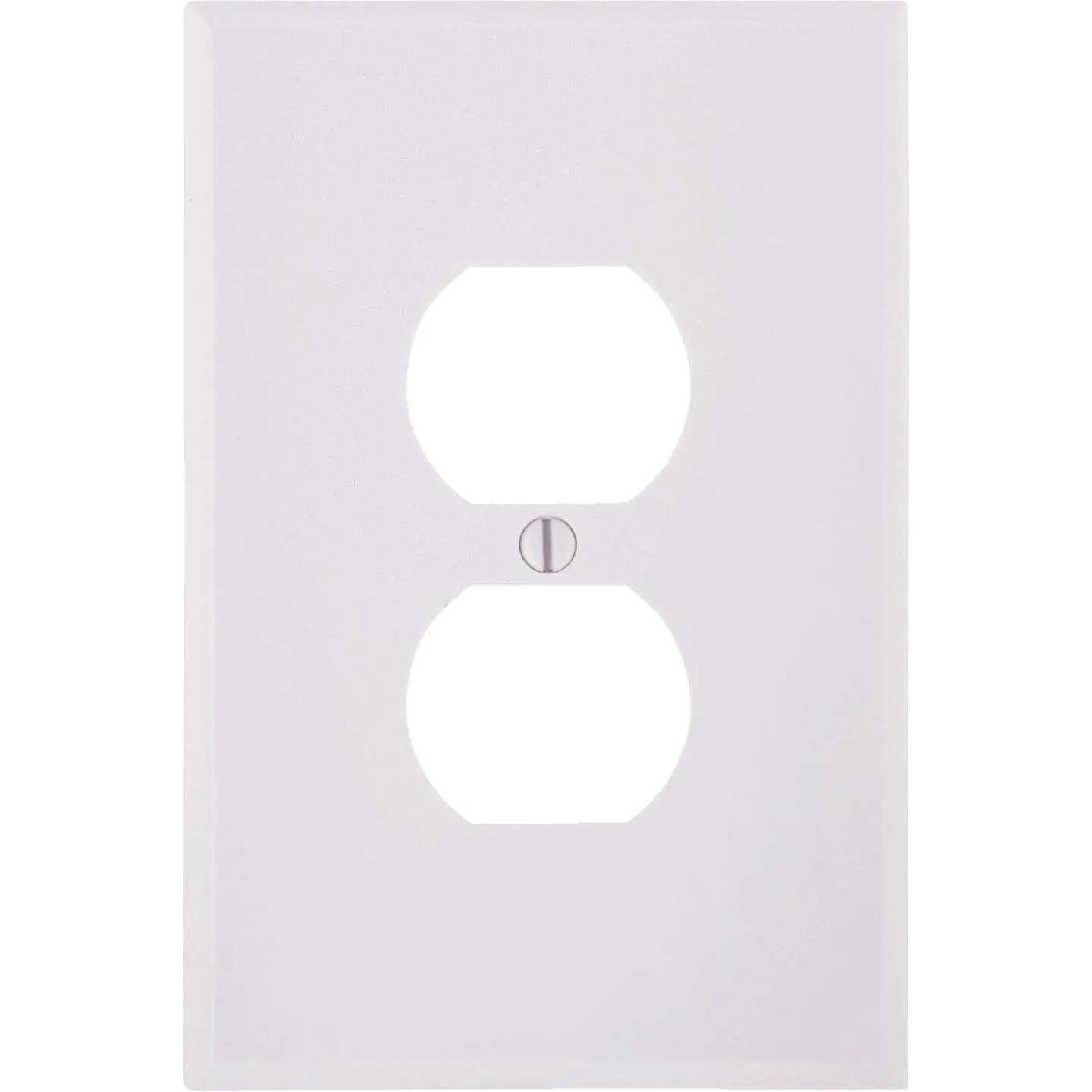 Leviton 1-Gang Smooth Plastic Oversized Outlet Wall Plate, White