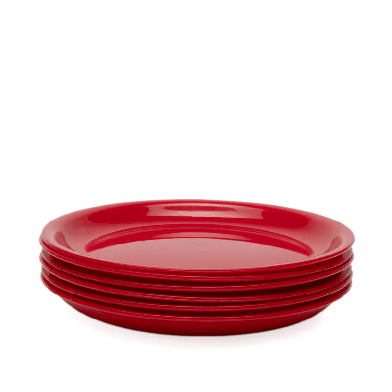 Mihaya Dinner Plate (Red) - Set Of Six