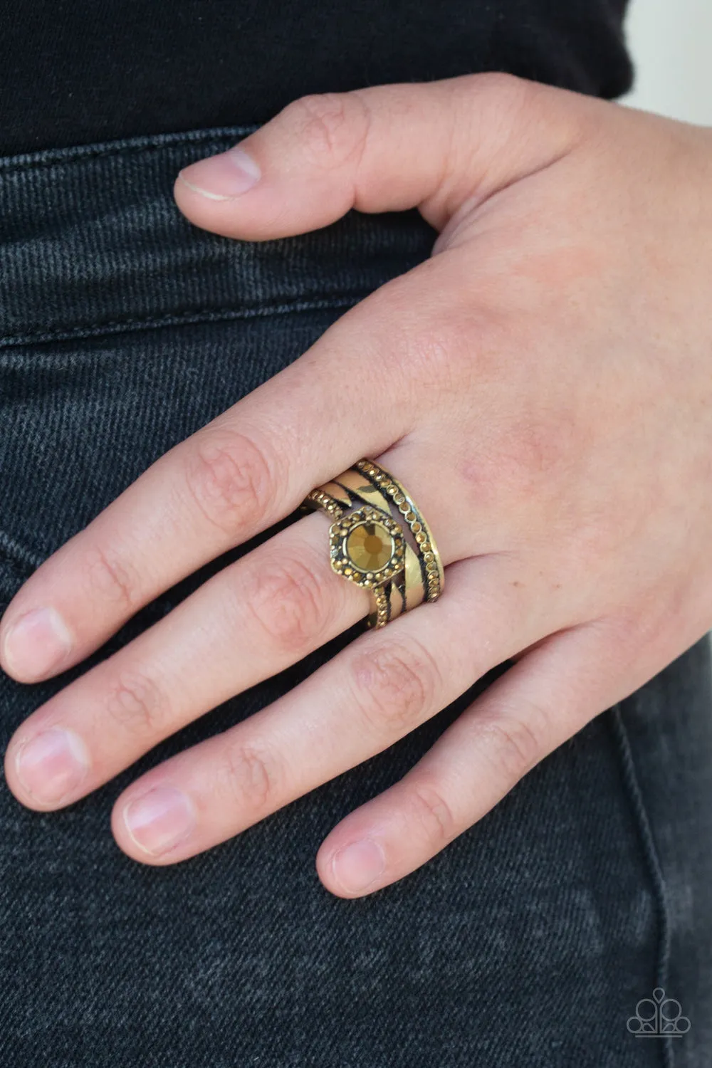 Modern Maven - Brass Paparazzi Accessories