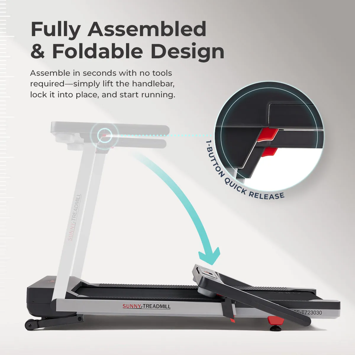Premium Foldable Auto Incline Smart Treadmill with 20" Running Deck