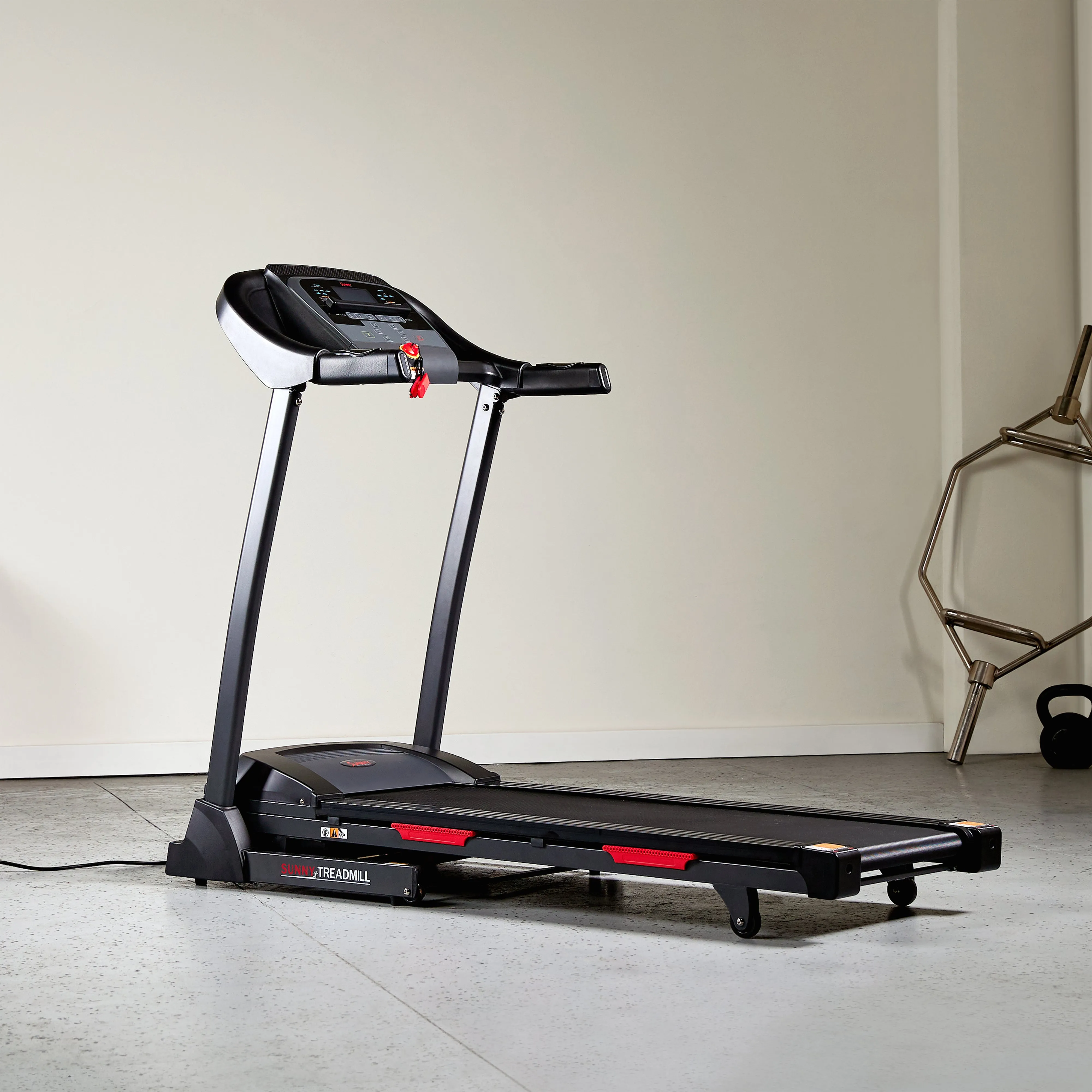 Premium Folding Auto-Incline Smart Treadmill with Exclusive SunnyFit® App Enhanced Bluetooth Connectivity
