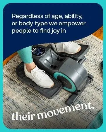 Renew Your Strength: Under Desk Seated Elliptical with Upper Body Resistance Bands