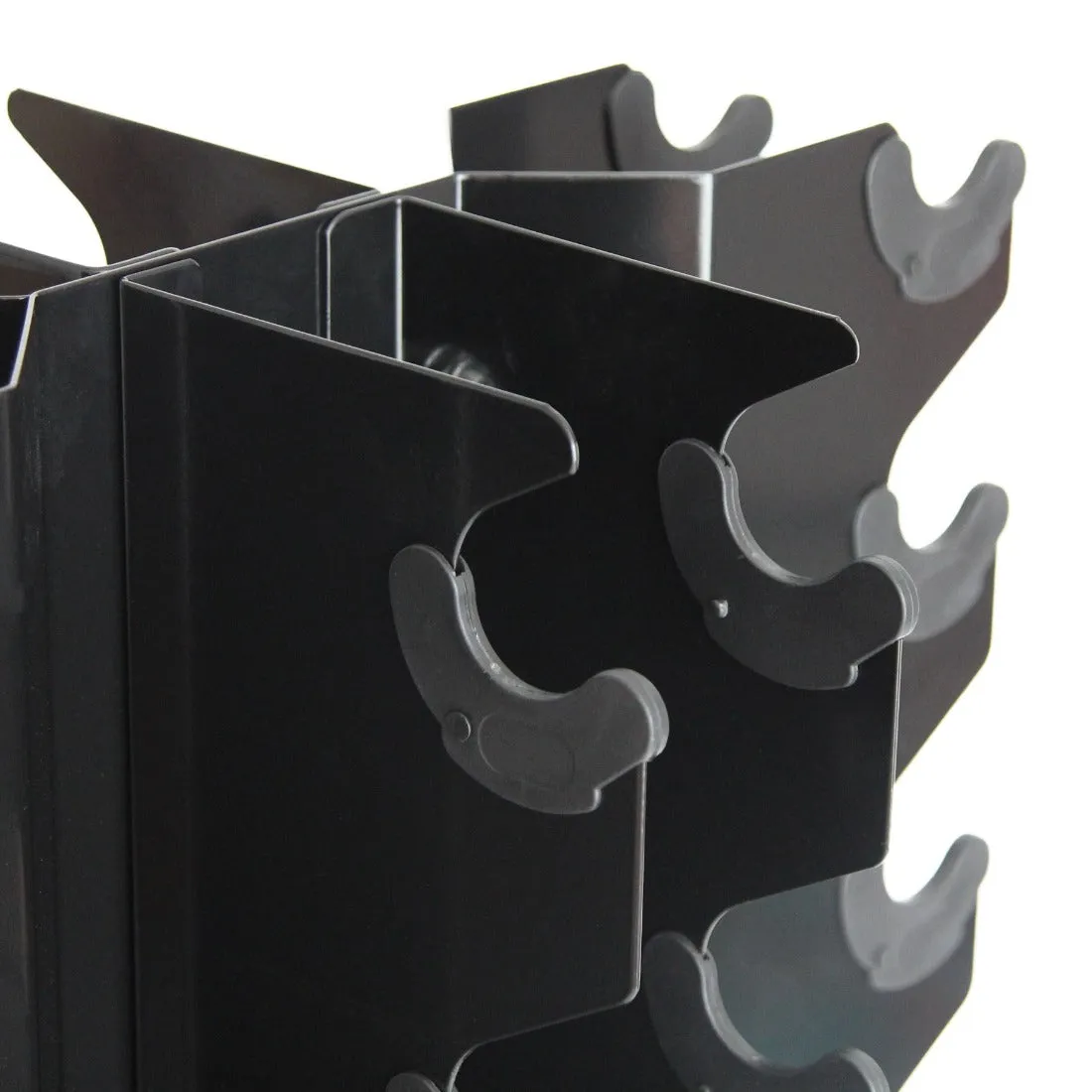 Rubber Hex Dumbbell Set 1-20kg (Pair) with Storage Rack