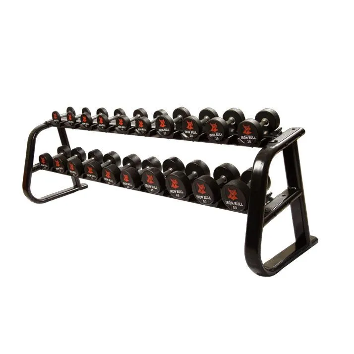 Rubber Prostyle Dumbbells Set  2.5kg to 25kg - 10 Pairs (Package)