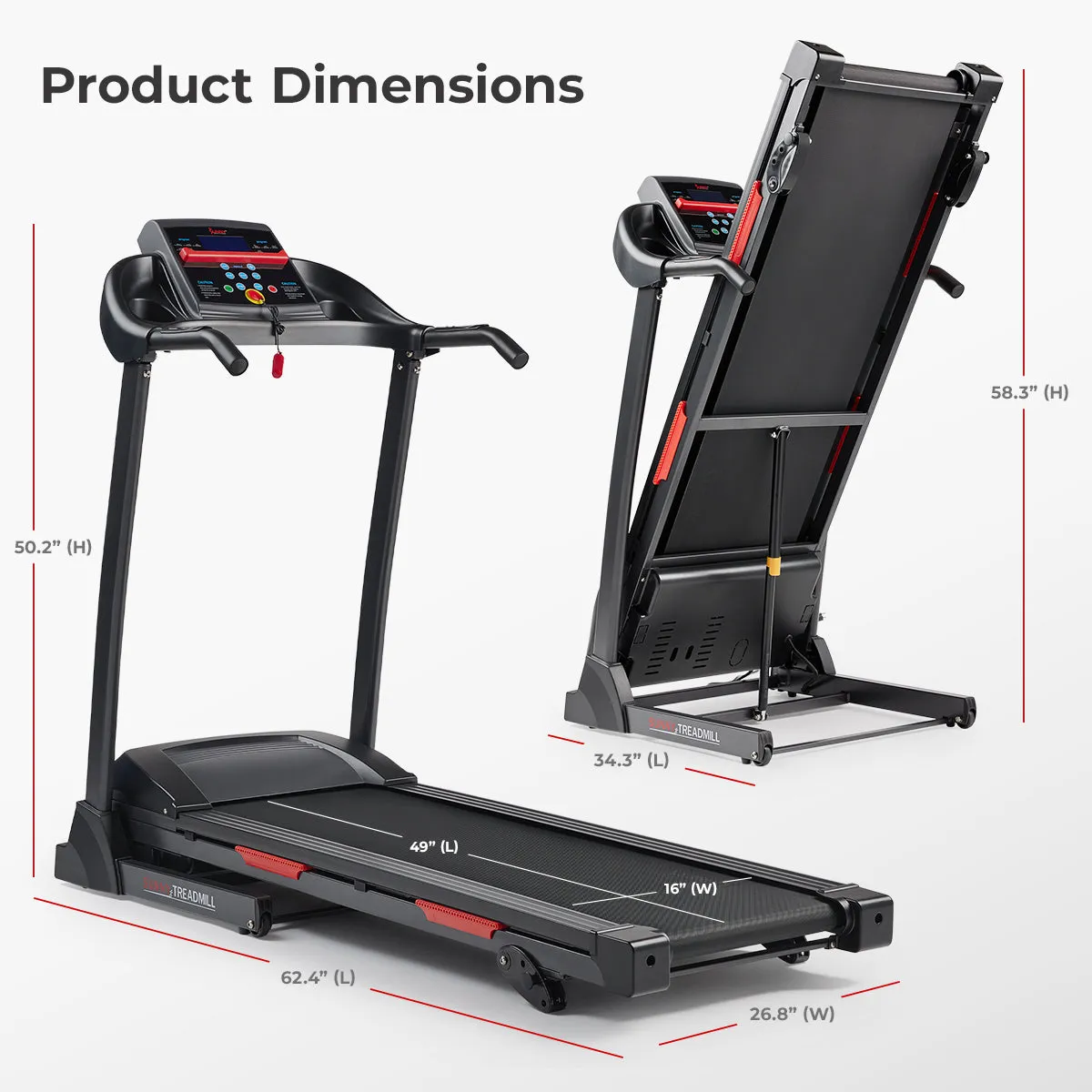 Smart Motorized Treadmill with Manual Incline