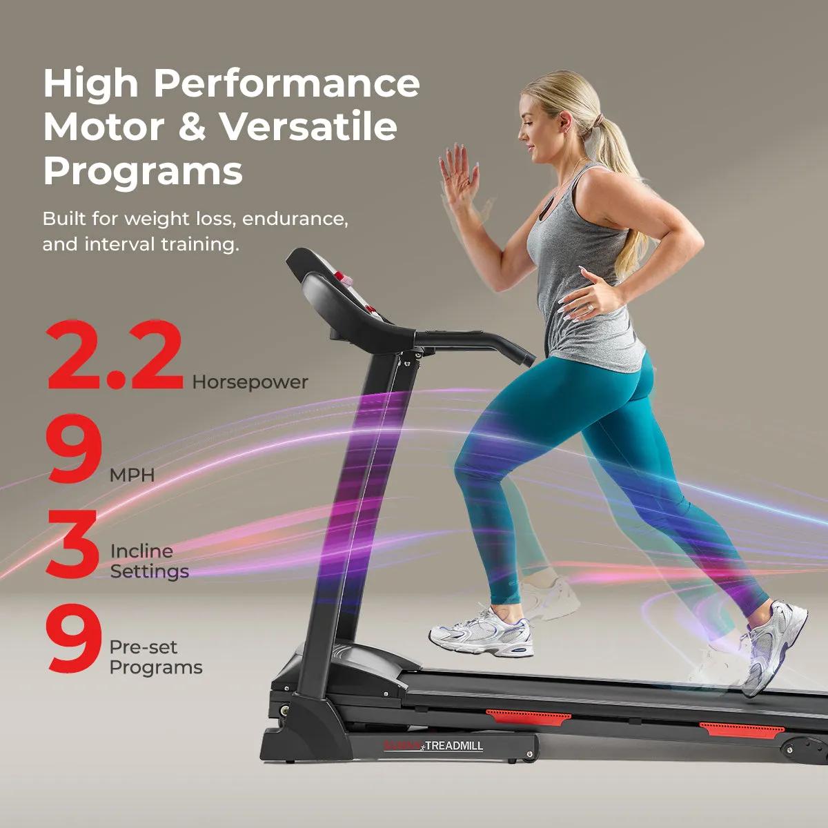 Smart Motorized Treadmill with Manual Incline
