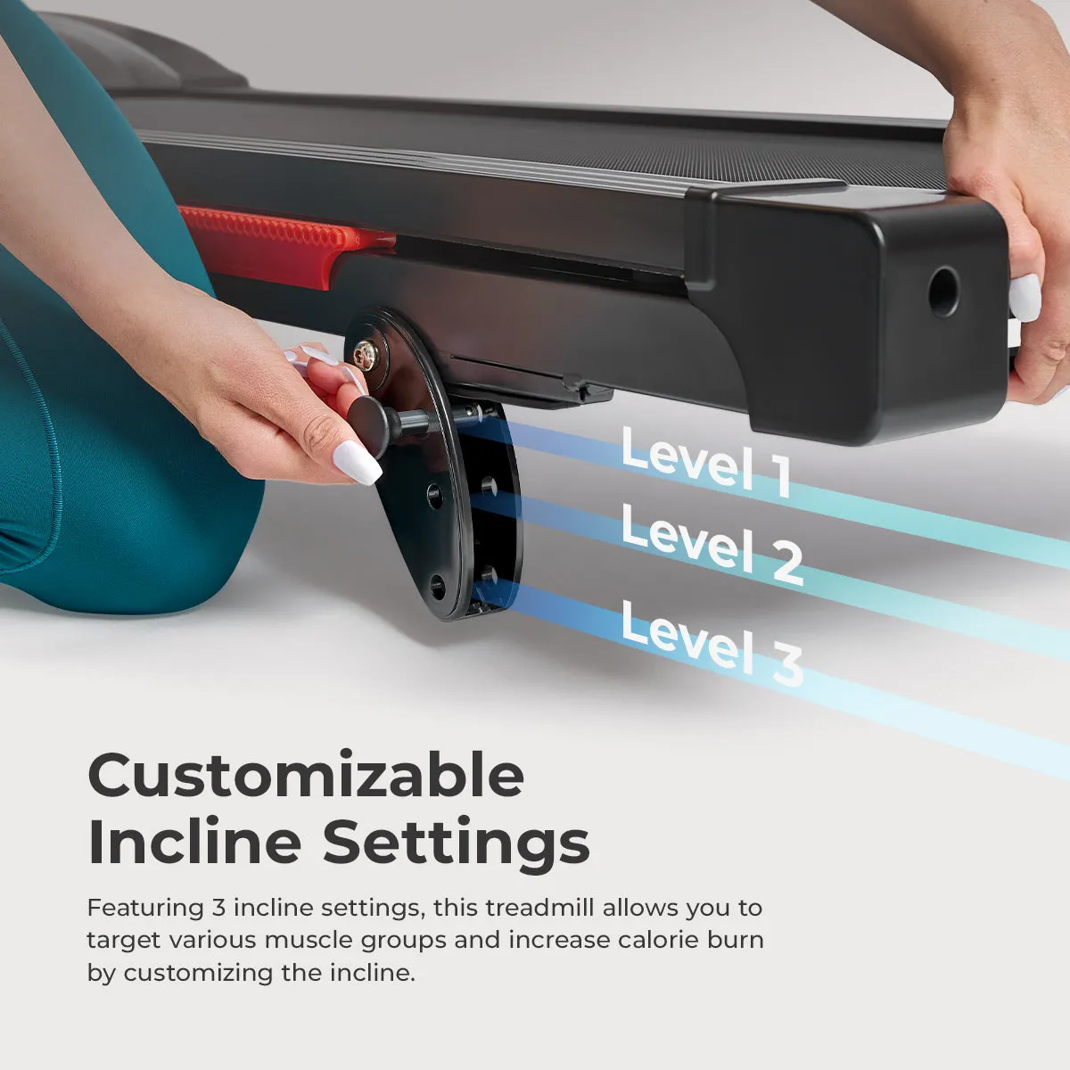 Smart Motorized Treadmill with Manual Incline