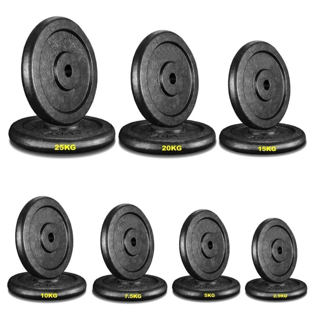 TnP Accessories Round Cast Iron Weight Plate 1" - 5KG - Black