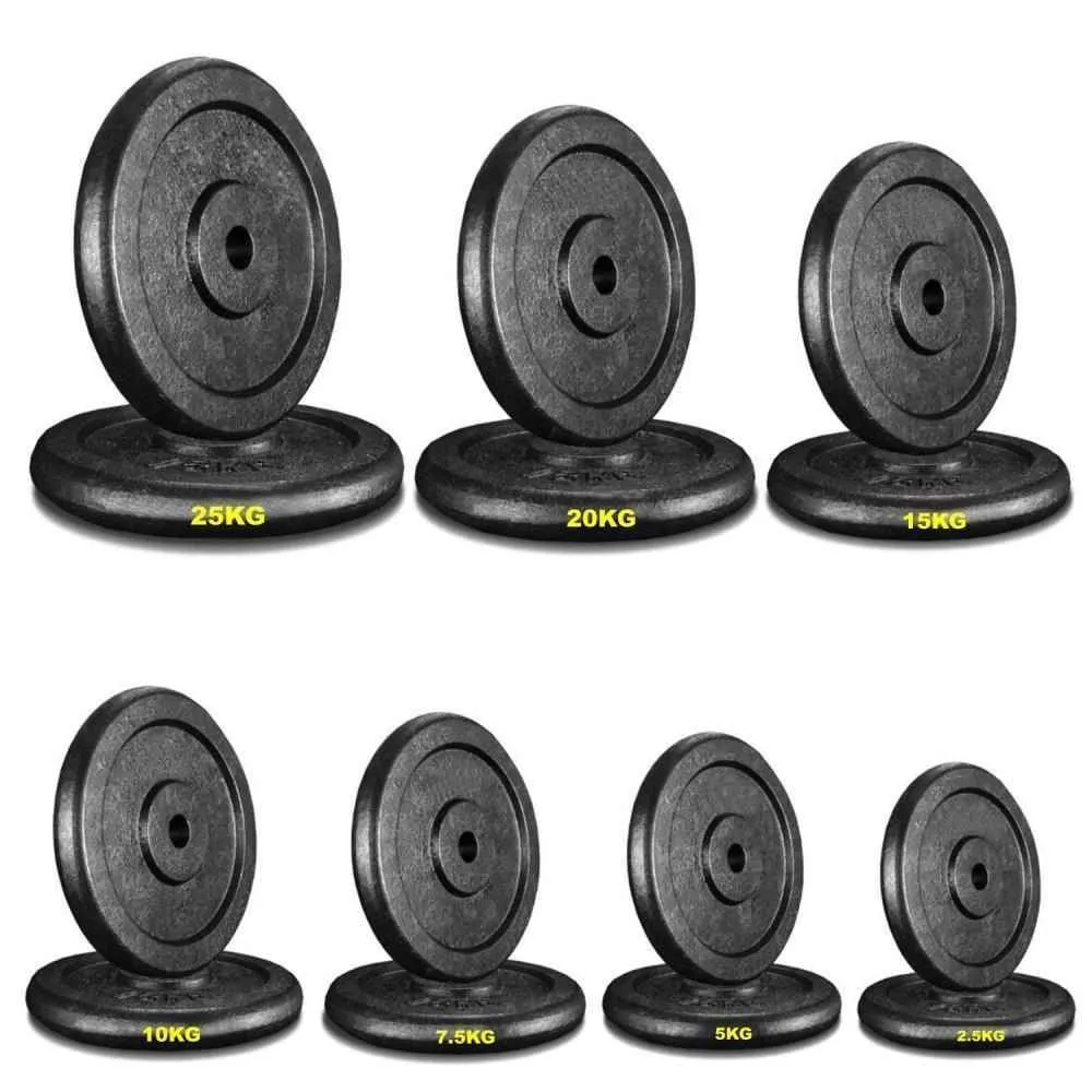 TnP Accessories Round Cast Iron Weight Plate 1" - 5KG - Black