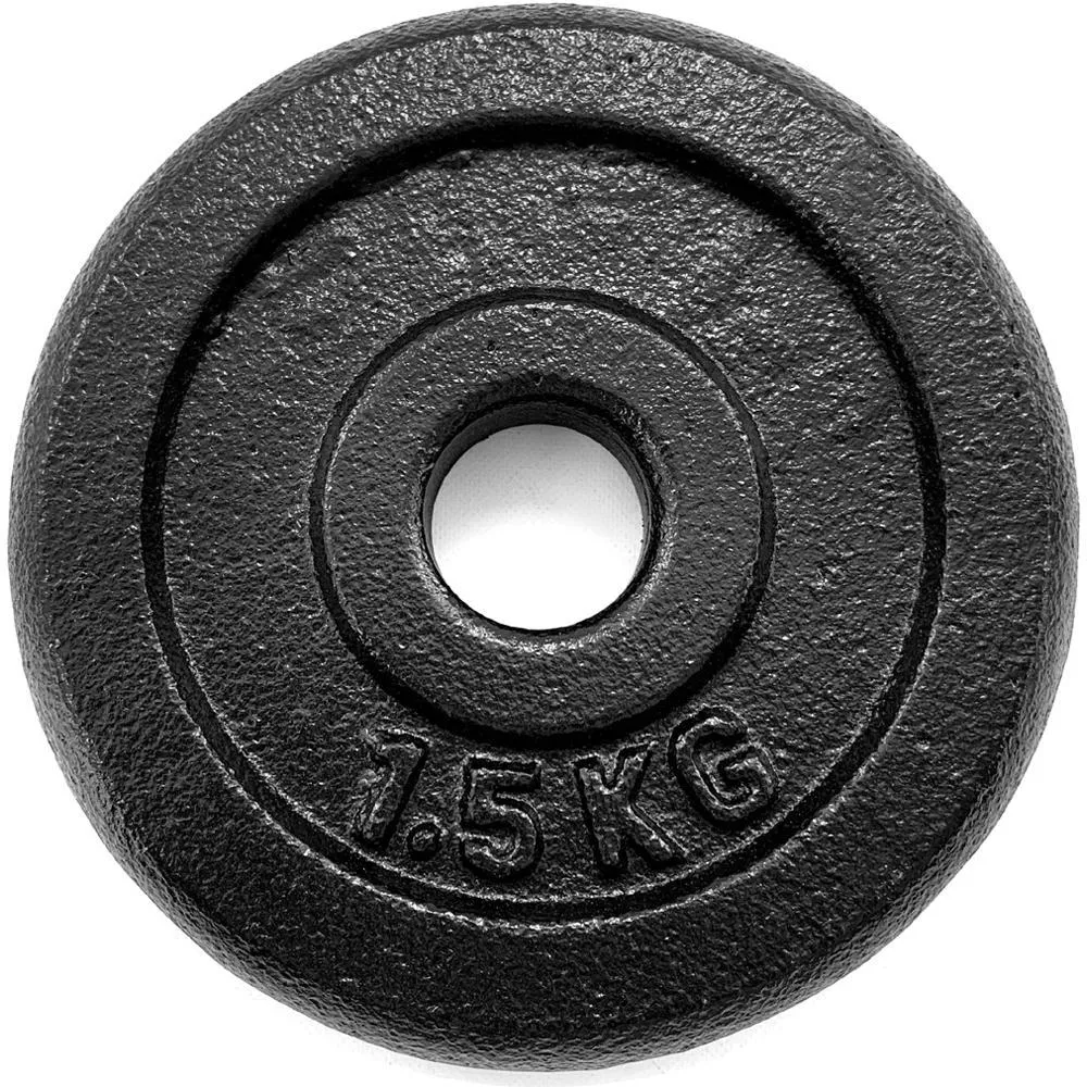 TnP Accessories Round Cast Iron Weight Plate 1" - 5KG - Black