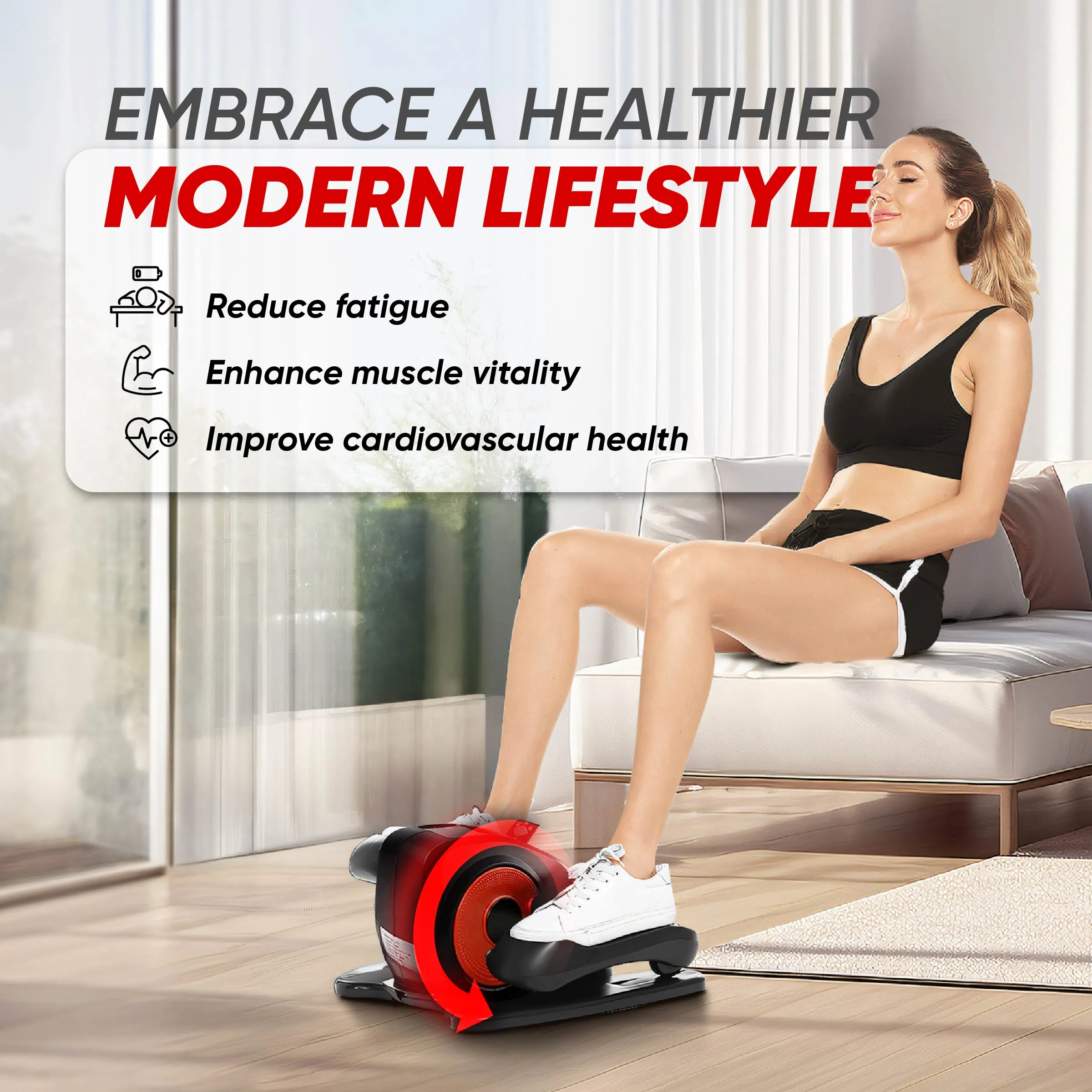 Ultimate Sup, Under Desk Ellipticals Electric, Ellipse Leg Exerciser For Home Use, Electric Seated Pedal Exerciser