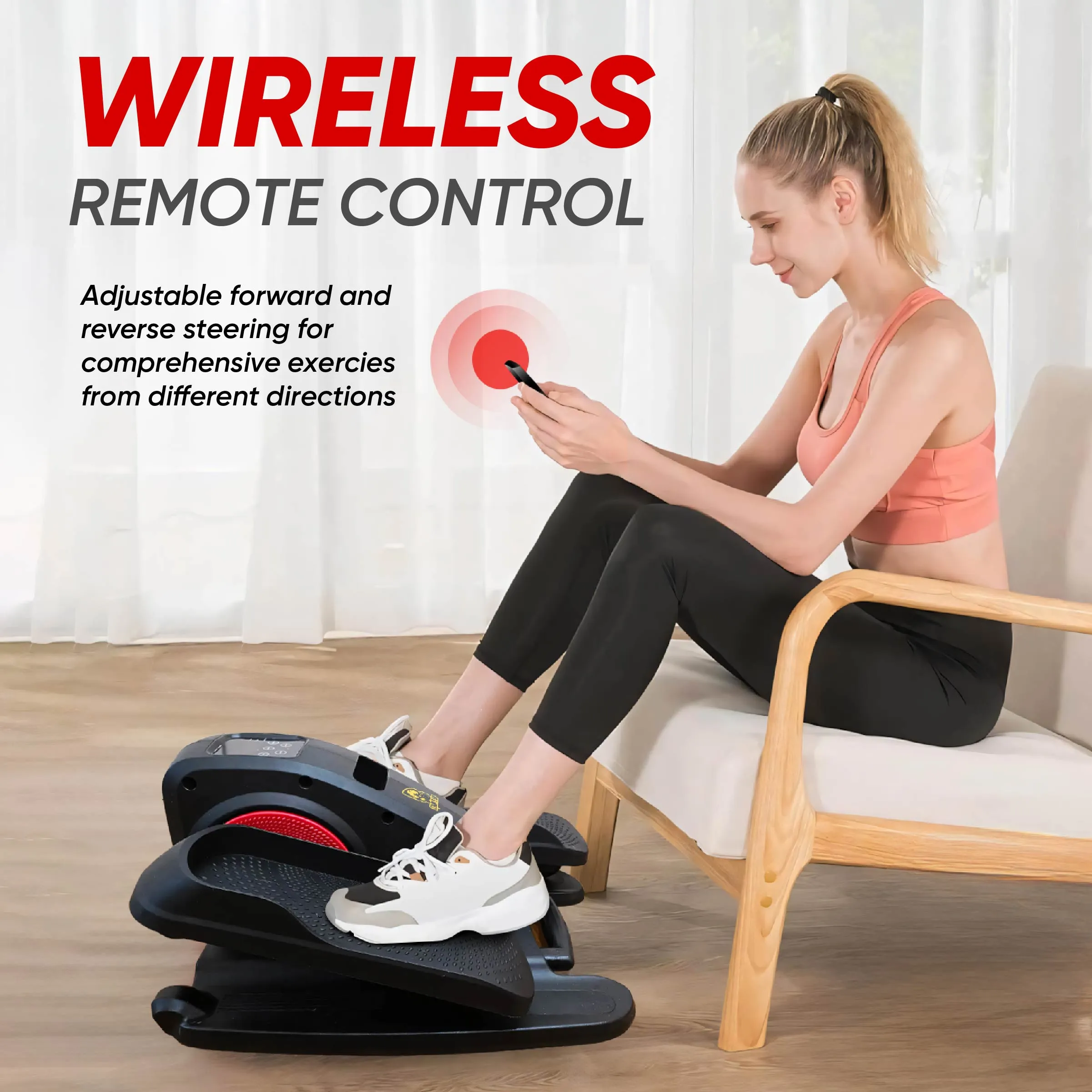 Ultimate Sup, Under Desk Ellipticals Electric, Ellipse Leg Exerciser For Home Use, Electric Seated Pedal Exerciser