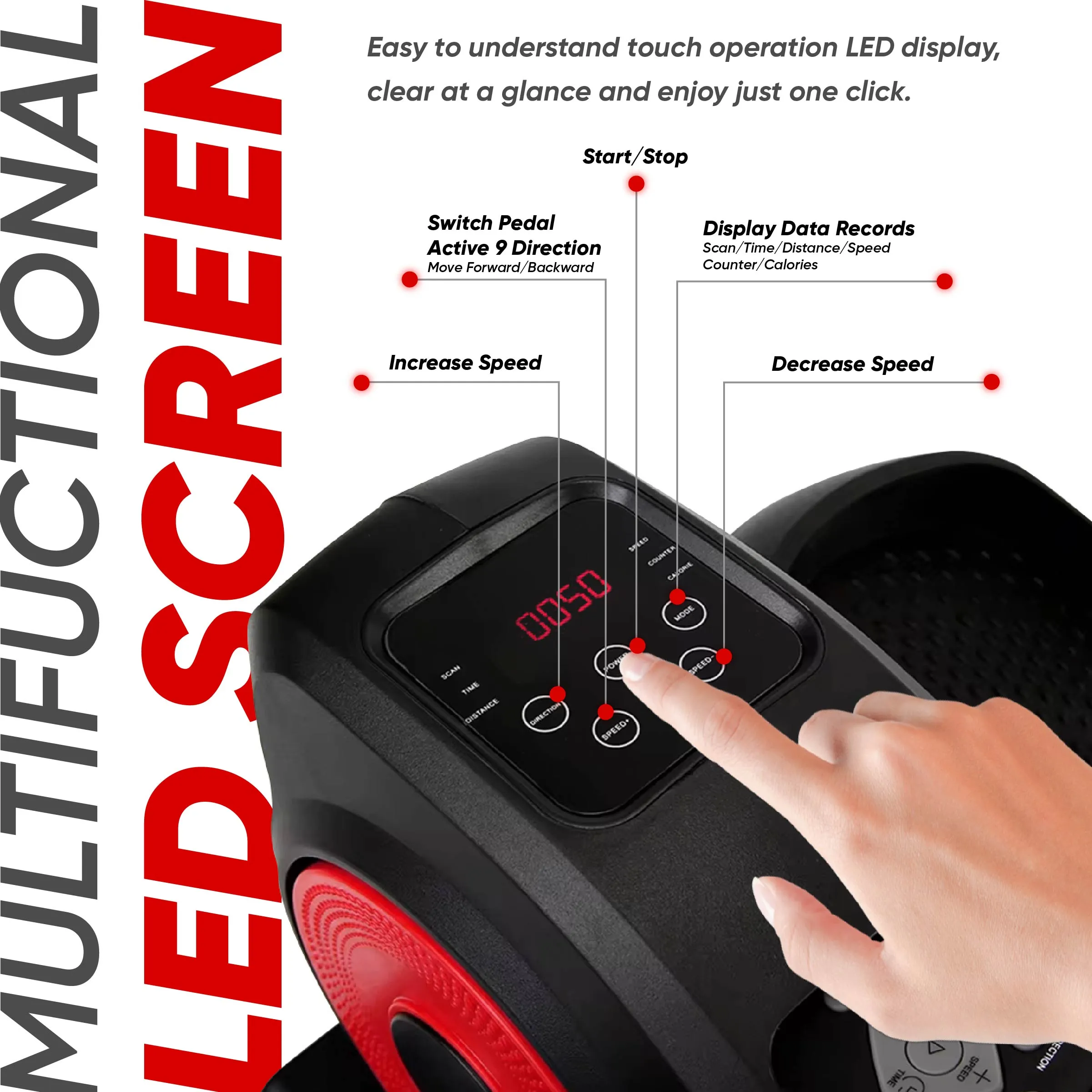 Ultimate Sup, Under Desk Ellipticals Electric, Ellipse Leg Exerciser For Home Use, Electric Seated Pedal Exerciser
