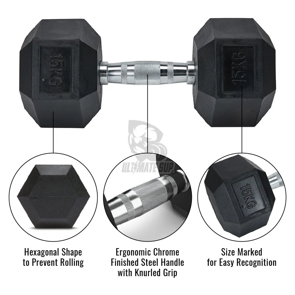 UltimateSup Hex Dumbbell, 1-20kg