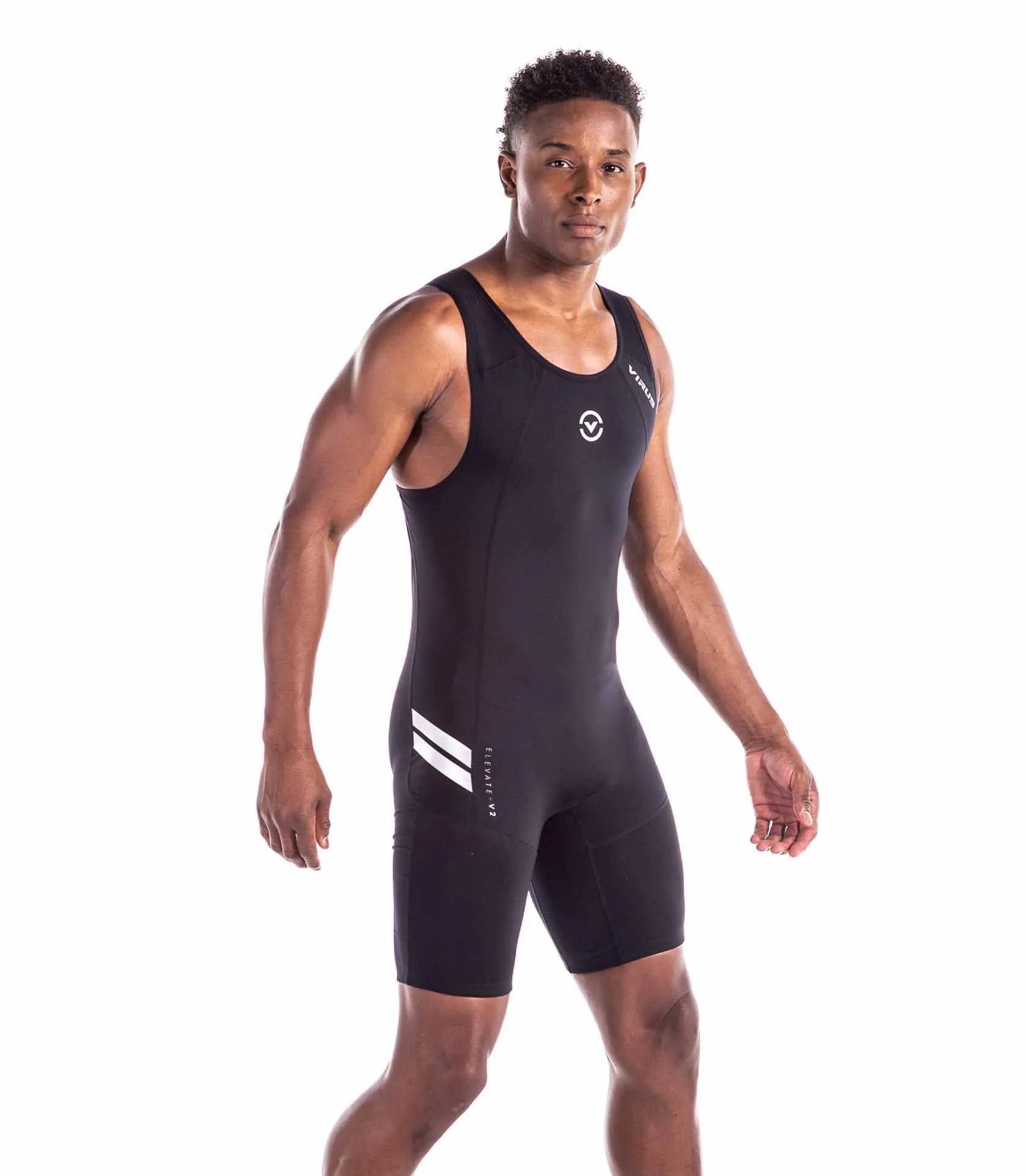 VIRUS - Elevate V2 Singlet - Black/Silver